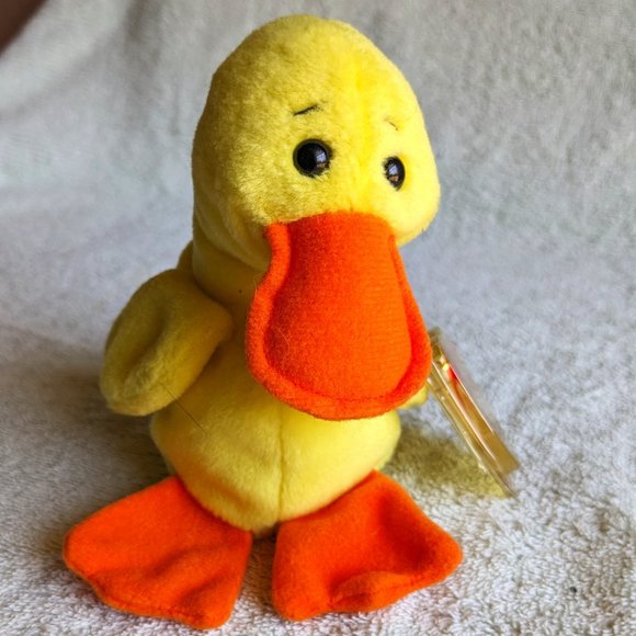 Quackers the Duck 1993 Original Beanie Babies NWT - Picture 1 of 8